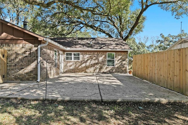 view of patio with fence