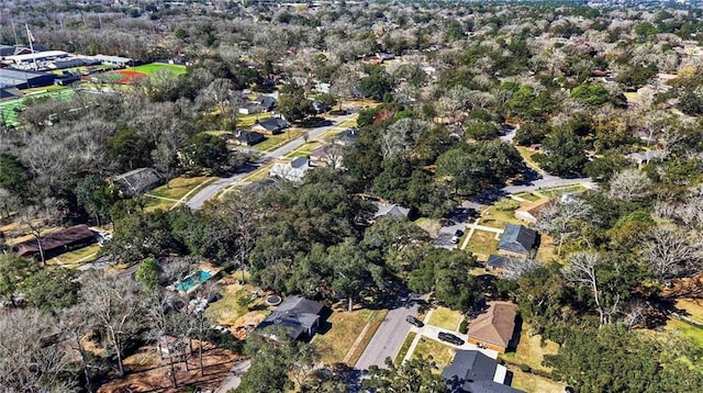 drone / aerial view featuring a residential view