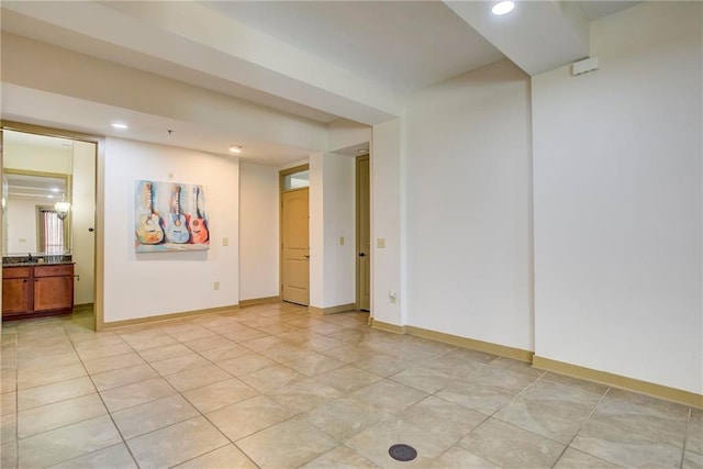 1430 Regency Rd Unit F204, Gulf Shores, AL 36542 - empty room featuring recessed lighting, light tile patterned floors, and baseboards