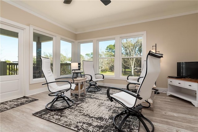 view of sunroom