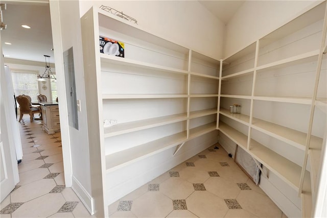 view of storage area