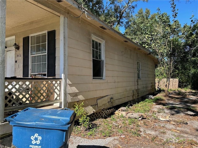 view of home's exterior