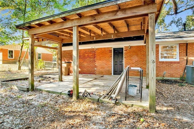 view of patio / terrace featuring cooling unit