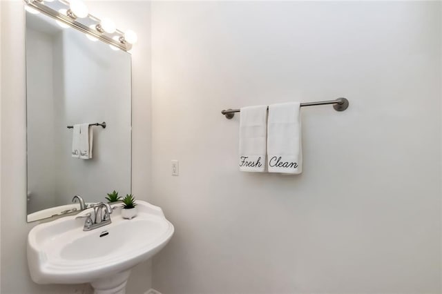 bathroom with a sink