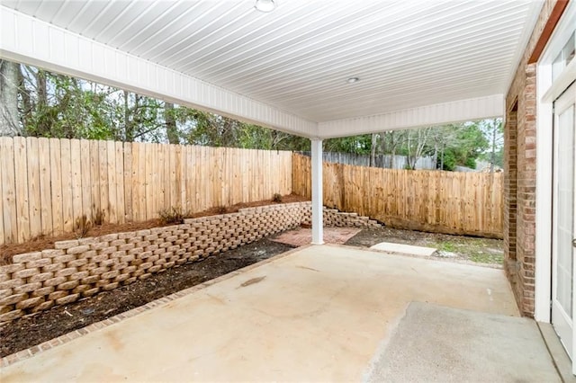 view of patio / terrace featuring a fenced backyard