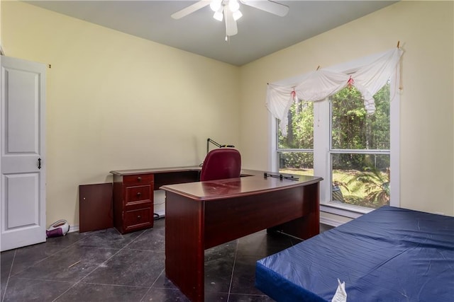 510 Fort Mims Pl, Dauphin Island, AL 36528 - office with a healthy amount of sunlight and ceiling fan