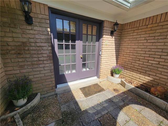 2544 Buckboard Ct, Mobile, AL 36695 - entrance to property with french doors and brick siding