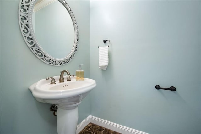 bathroom featuring tile patterned flooring