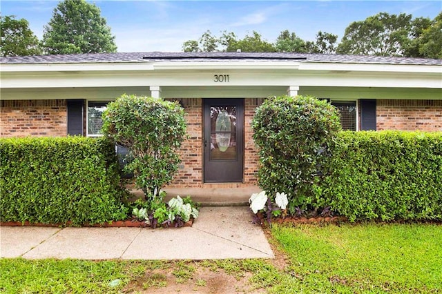 3011 Olde Gate Rd, Mobile, AL 36695 - doorway to property featuring brick siding