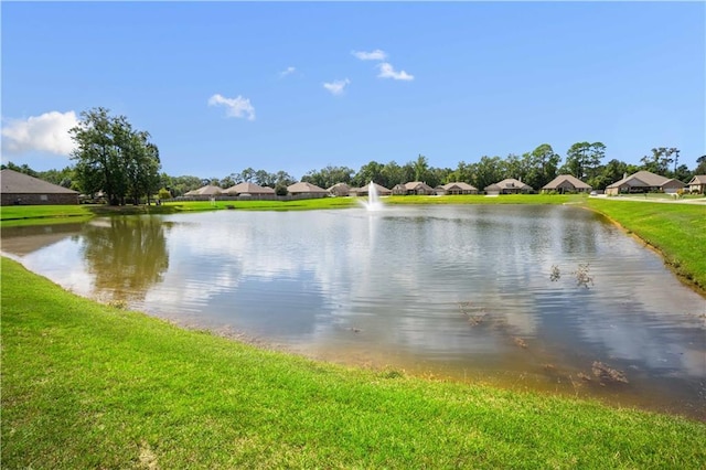 view of water feature featuring a residential view