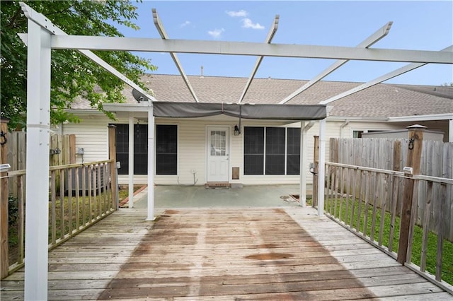647 Spring Lake Ct, Mobile, AL 36695 - view of wooden terrace