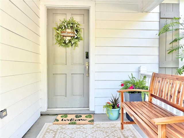 view of entrance to property