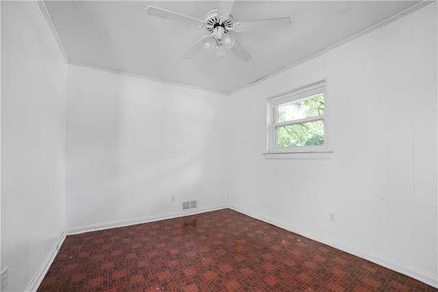 1008 Chalet Dr W, Mobile, AL 36608 - empty room with a ceiling fan and baseboards