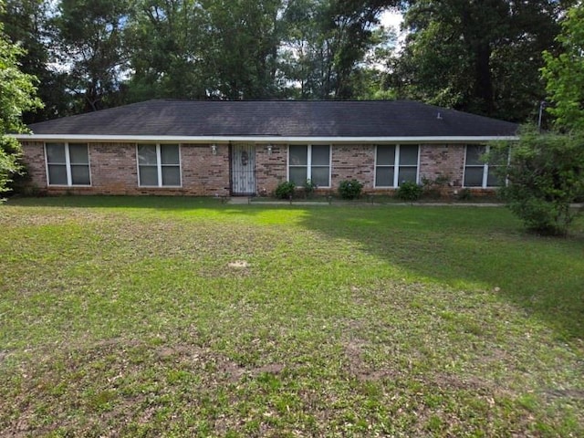 1832 Aden Rd, Mobile, AL 36695 - ranch-style house with a front lawn and brick siding