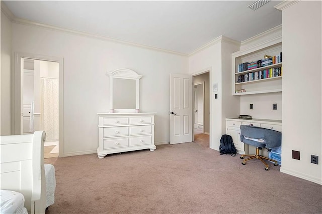 6721 Stonebrook Dr N, Mobile, AL 36695 - carpeted office space featuring crown molding and baseboards