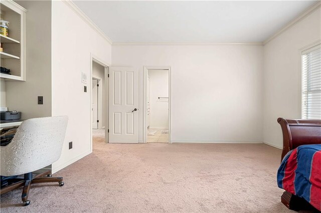6721 Stonebrook Dr N, Mobile, AL 36695 - office space with ornamental molding, carpet floors, and baseboards