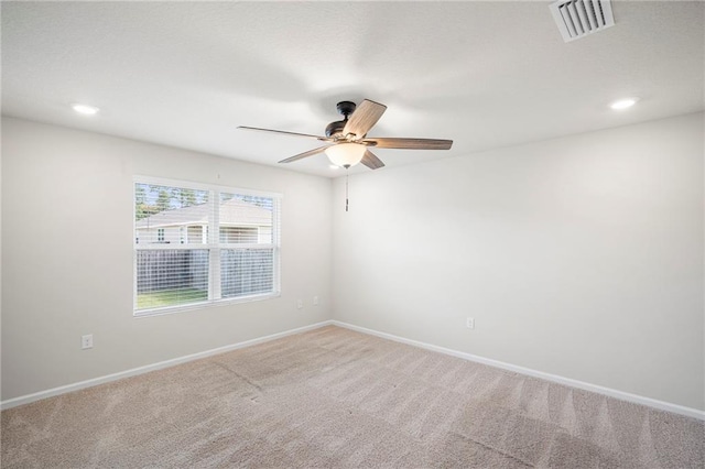 10529 Wales Ln, Spanish Fort, AL 36527 - carpeted spare room with a ceiling fan and recessed lighting