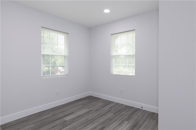 5023 Santos Dr W, Mobile, AL 36619 - unfurnished room featuring plenty of natural light, wood finished floors, and recessed lighting