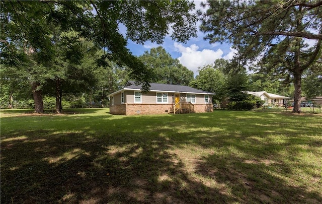 5023 Santos Dr W, Mobile, AL 36619 - view of grassy yard with view of scattered trees