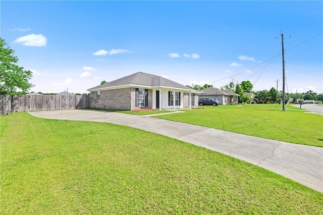 13578 James Copeland Dr, Mobile, AL 36695 - ranch-style house with concrete driveway and brick siding
