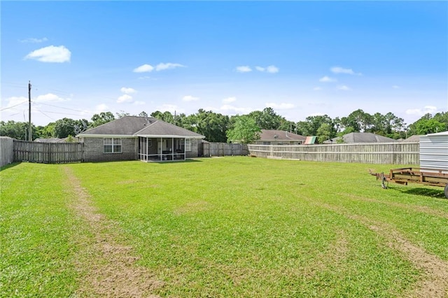13578 James Copeland Dr, Mobile, AL 36695 - view of yard with a sunroom