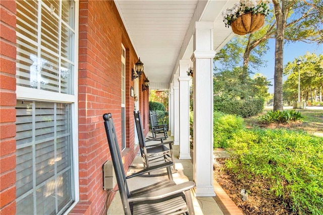 view of patio / terrace with covered porch