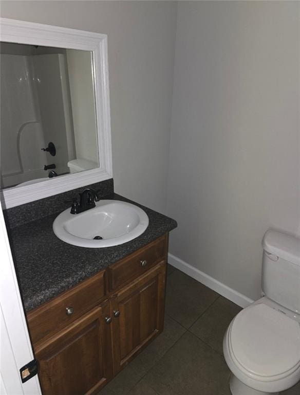 4973 Mccrary Rd, Semmes, AL 36575 - bathroom featuring vanity, tile patterned flooring, and shower / tub combination