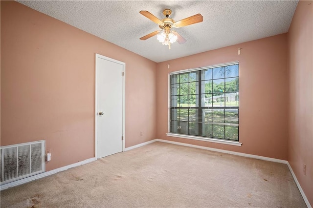 2301 Cedar Ky, Mobile, AL 36695 - carpeted empty room featuring ceiling fan and a textured ceiling