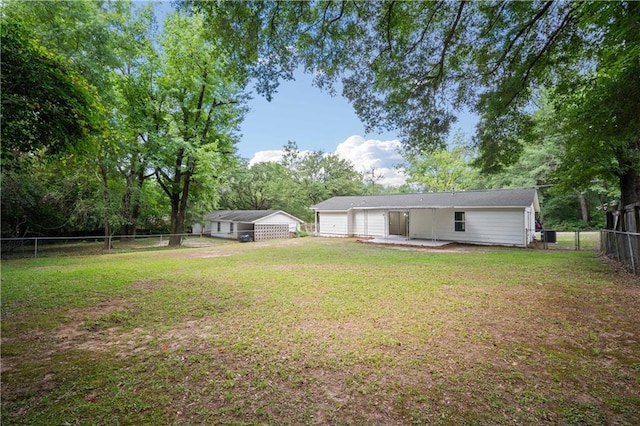 1452 Morlee Dr E, Mobile, AL 36618 - view of yard with a patio area and central air condition unit