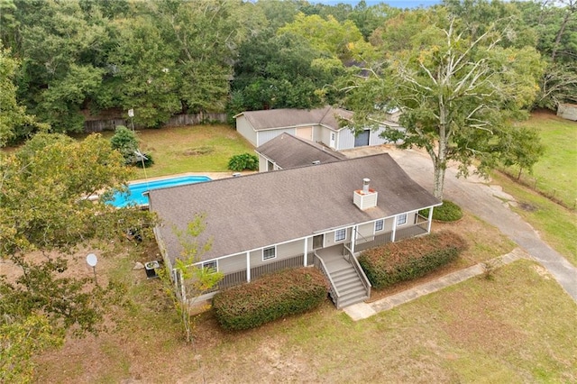 birds eye view of property