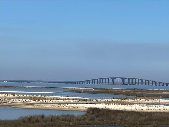 water view featuring a beach view