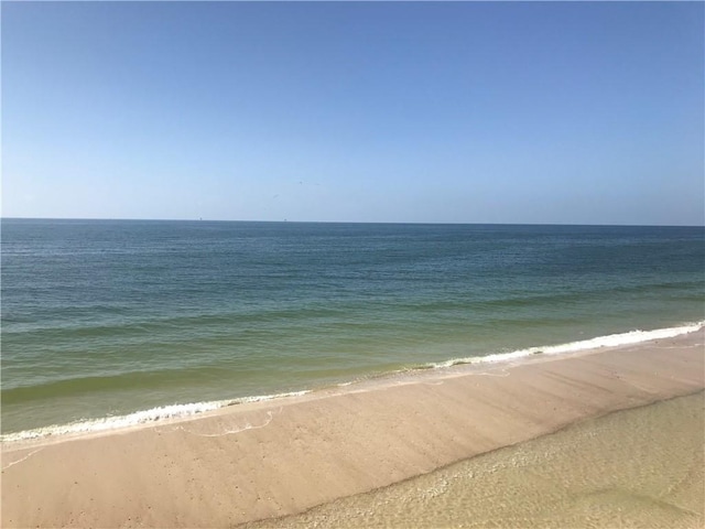 property view of water with a view of the beach