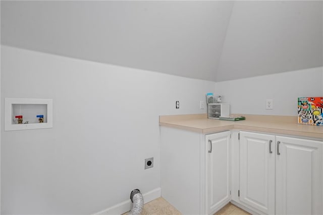 6905 Providence Estates Dr N, Mobile, AL 36695 - washroom with electric dryer hookup, washer hookup, and cabinet space