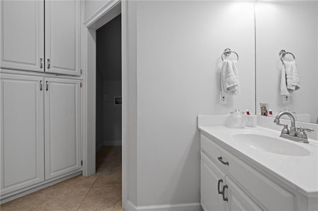 6905 Providence Estates Dr N, Mobile, AL 36695 - bathroom with vanity and tile patterned floors
