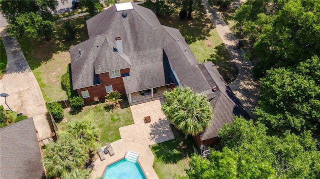 6905 Providence Estates Dr N, Mobile, AL 36695 - view from above of property featuring a pool area