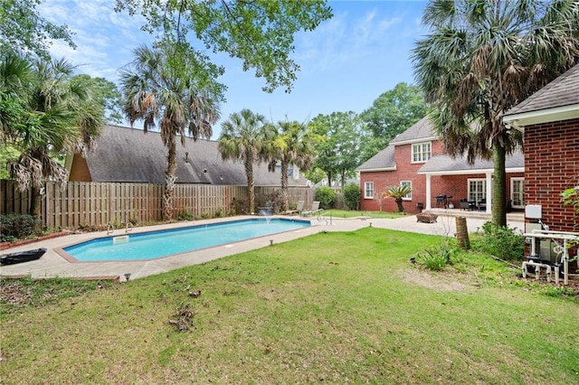 6905 Providence Estates Dr N, Mobile, AL 36695 - view of swimming pool with a patio area and a fenced backyard