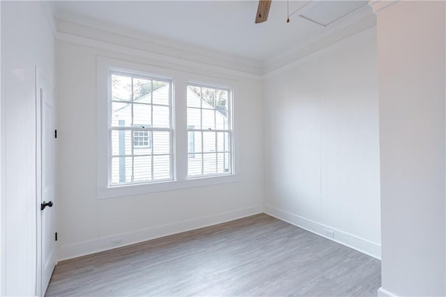 empty room featuring wood-type flooring