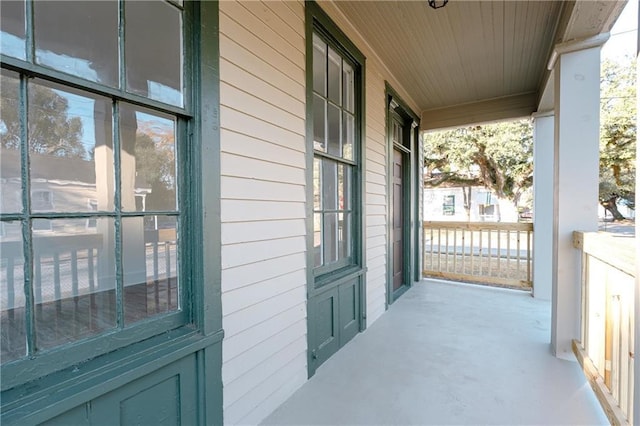 balcony with a porch