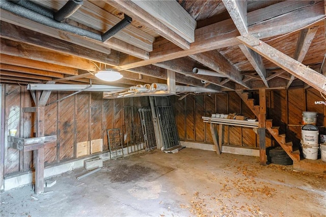 view of basement