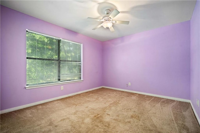 9731 Hamilton Creek Dr S, Mobile, AL 36695 - carpeted spare room featuring ceiling fan and baseboards