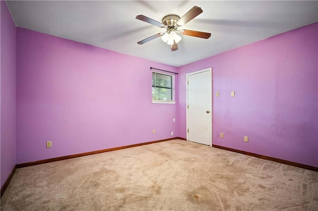 9731 Hamilton Creek Dr S, Mobile, AL 36695 - carpeted empty room featuring baseboards and ceiling fan