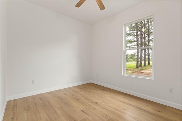 5305 Laurendine Rd, Theodore, AL 36582 - unfurnished room with ceiling fan and light wood-type flooring