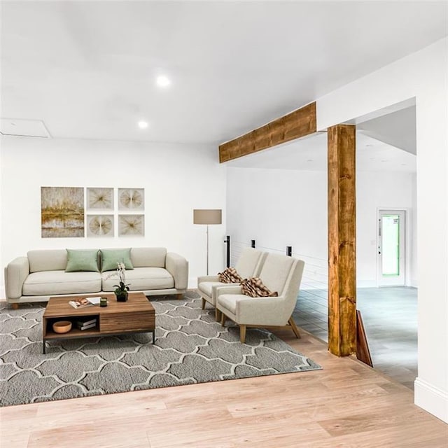 7498 Pinehill Rd, Daphne, AL 36526 - living area with wood finished floors and recessed lighting