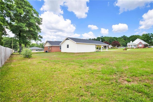 10437 Traci Dr, Semmes, AL 36575 - view of yard with fence