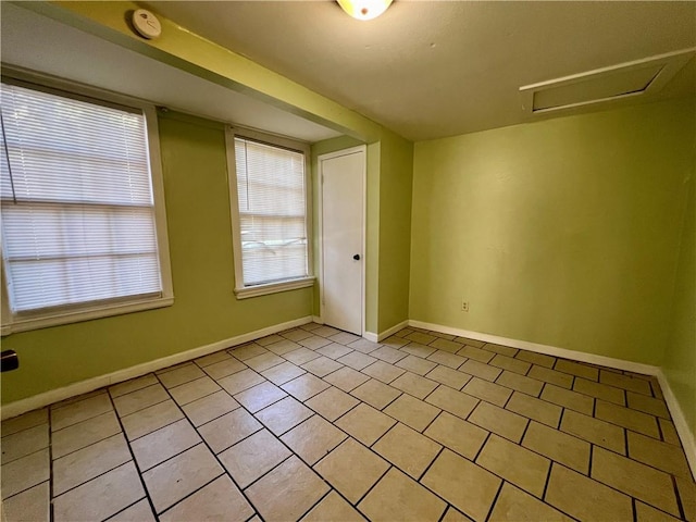 view of tiled empty room