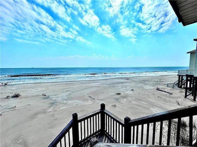 water view featuring a view of the beach