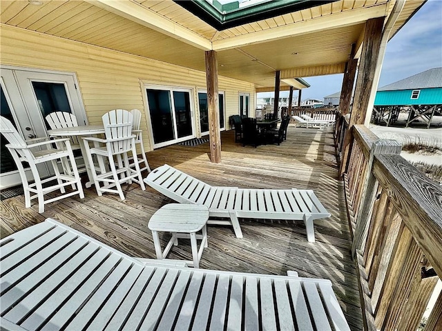 view of wooden terrace