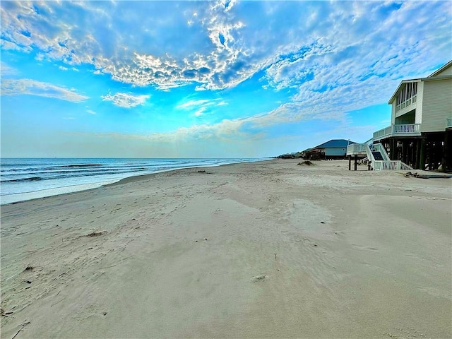 property view of water with a view of the beach