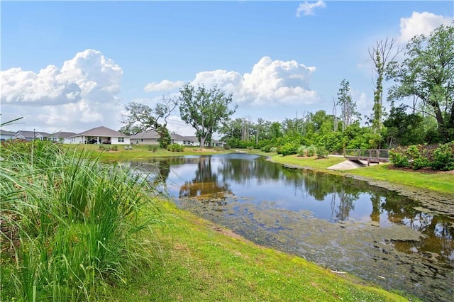 view of water feature