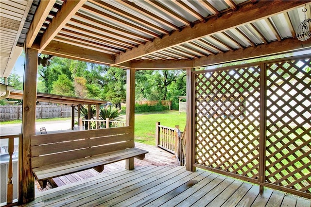 1215 Anchor Dr, Mobile, AL 36693 - view of wooden terrace